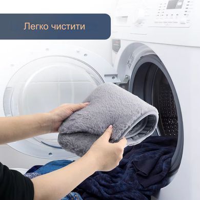 Електрична м'яка грілка пояс для полегшення періодичного болю у жінок / Плюшевий обігрівач для рук USB Сірий