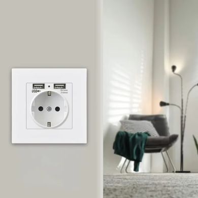 Мини Wi-Fi камера PR1 USB 2.1A с дистанционным просмотром движения для охраны дома 1920 x 1080P Белый