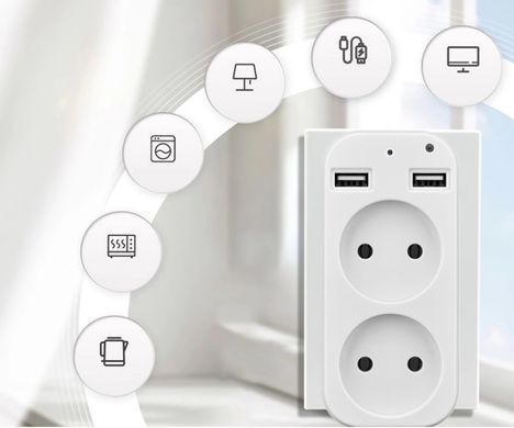 Мини Wi-Fi камера Spreest WF-ES56 с дистанционным просмотром движения для охраны дома 1920 x 1080P Белый