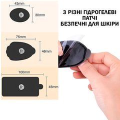 Мышечный электростимулятор импульсный EMS-MN1080 Массажер для мышц миостимулятор 36 режимов Черный