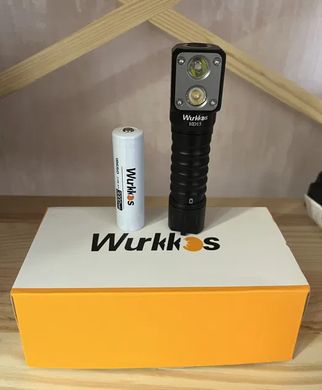 Професійний Налобний ліхтар + ручний Wurkkos HD15 5000К з акумулятором (в середньому 10год раб.)