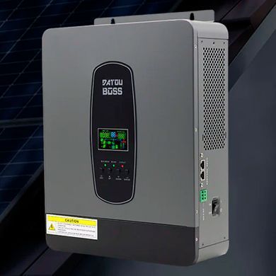 Гібридний сонячний інвертор DATOUBOSS 3000 Вт 24 В з MPPT-контролером, LCD-дисплей Wi-Fi