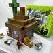 Магнітний конструктор 178 блоків + 5 фігурок MY PLANET / Магнітні блоки в стилі Minecraft з 178 деталями