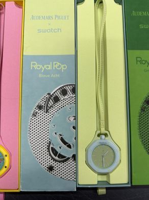 Карманные дизайнерские часы Swatch Royal Pop, 1:1 цвет Blaue Acht