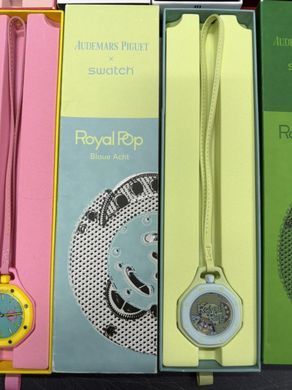 Карманные дизайнерские часы Swatch Royal Pop, 1:1 цвет Blaue Acht