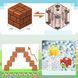 Магнитный конструктор 200 блоков + 6 фигурок MY PLANET / Магнитные блоки в стиле Minecraft со 200 деталями GP3