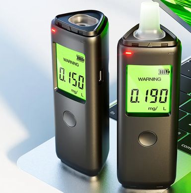 Алкотестер підвищеної точності 2в1 Inspire PRO з акумулятором USB / Цифровий компактний, професійний Драгер