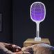 Электрическая мухобойка ракетка с аккумулятором 3000V / Уничтожитель насекомых, комаров, мух White