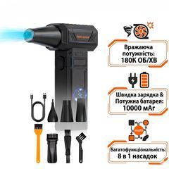 Турбовентилятор THERAGUN U7 Ultra Turbo Jet Fan 180 000 RPM 10 000 mAh с 4 насадками Портативный