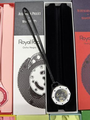 Карманные дизайнерские часы Swatch Royal Pop, 1:1 цвет Ocho Negro