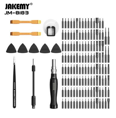 Набор магнитных отверток для ремонта электроники 145 в 1 Jakemy JM-8183 / Набор прецизионных отверток