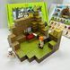 Магнитный конструктор 100 блоков + 3 фигурки MY PLANET / Магнитные блоки в стиле Minecraft со 100 деталями