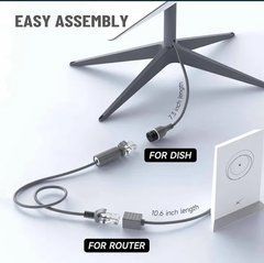 Комплект коннекторов адаптеров под RJ45 кабель для Старлинк (Starlink GEN 2) Серый