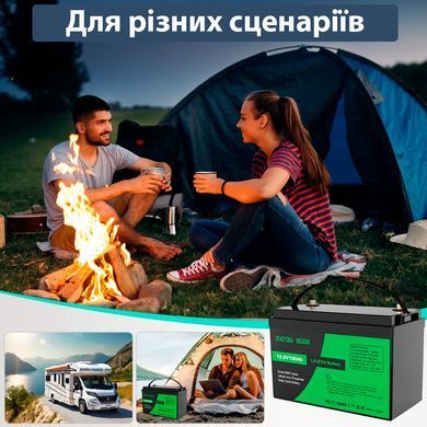 Набор Литий-железо-фосфатный аккумулятор 12V 100Ah LiFePO4 с системой BMS и разумной зарядкой 12V 15A - 24V 8A