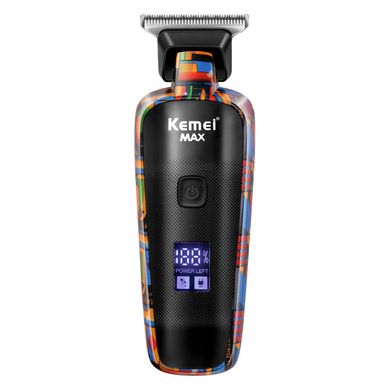 Професійна Машинка для стрижки волосся та бороди Kemei KM-MAX5090 Graffiti акумуляторна бездротова