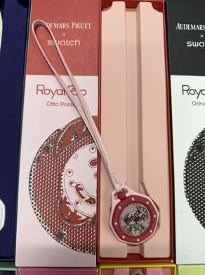 Кишеньковий дизайнерський годинник Swatch Royal Pop, 1:1 колір Sakura Iro