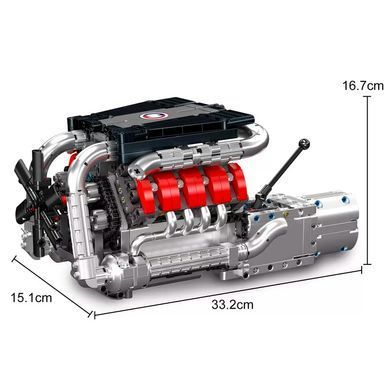 Конструктор Mould King Двигатель V8 \ 10203 Mercedes-Benz, 1169 деталей