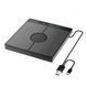 Внешний оптический DVD/CD привод USB 3.0 Type-C с кардридером и USB-хабом Черный