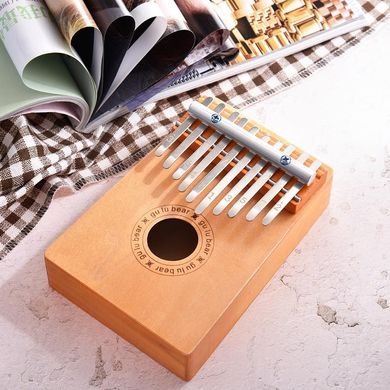 Музичний інструмент Калімба 10 key Kalimba Brown дерев'яна (16х11х4,3 см)