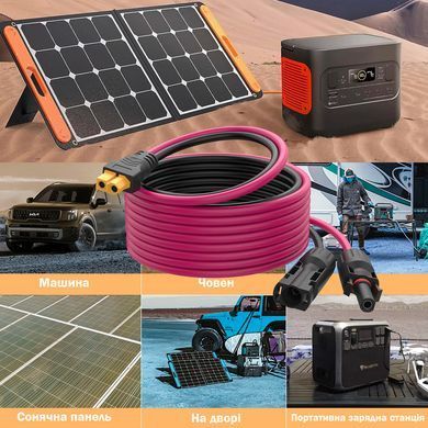 Кабель-адаптер Solar до XT60 для сонячних панелей 4.5м/14.76Ft IP67