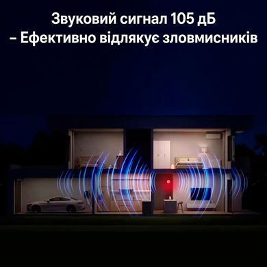 Беспроводная внутренняя сирена SONOFF SNZB-09P 105Дб со световым индикатором USB Type-C