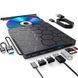 Портативный DVD/CD-проигрыватель 7в1 с USB 3.0 Type-C Черный