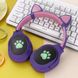 Бездротові Bluetooth-навушники з вушками Kids VZV-380M violet Cat