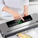 Вакуумний пакувальник Електричний для продуктів FKJ-5100 + 10 пакетів Вакууматор із вбудованим різаком та дисплеєм