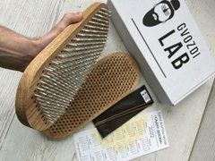Дошка Садху з оцинкованими цвяхами Овальна Мандала-Лотос натуральний дуб крок 10мм