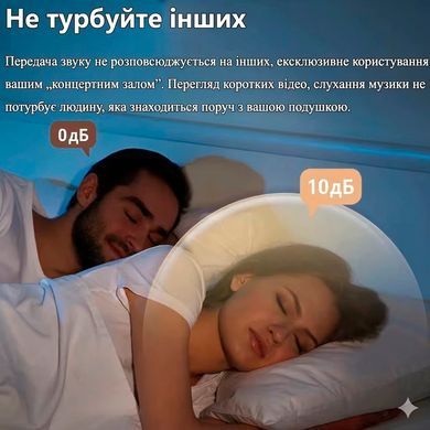 Акустична система під подушку з Bluetooth 5.4 і білим шумом Снодійний динамік з 11 режимами Білий