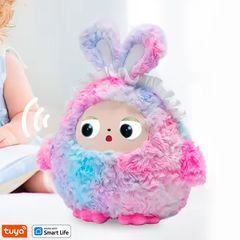 Интерактивная Плюшевая Игрушка MIMI с AI, голосом и LED глазами Компаньон с искусственным интеллектом для игры и обучения USB Разноцветный