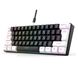 Проводная игровая клавиатура 7KEYS с RGB подсветкой, мини-клавиатура с 61 клавишей Black