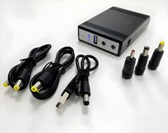 Портативный источник бесперебойного питания UPS mini для роутера 5V/9V/12V 10400МаЧ (6-7ч работы) ИБП / СПС