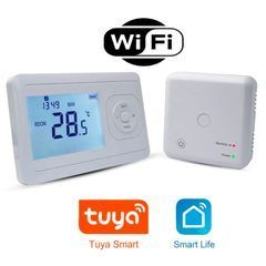 Беспроводной WiFi термостат для газовых и электрических котлов Ecoset AC8048RF-G