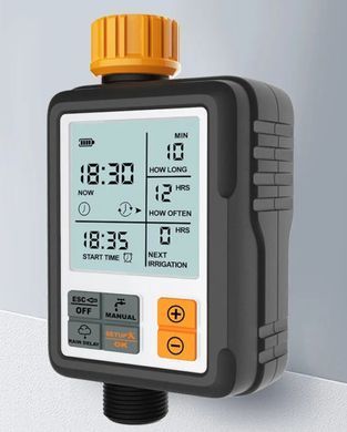 Программируемый Автоматический Таймер DIGITAL Подачи Воды IPX5 с LCD экраном для садовых растений, газонов и цветов, парников