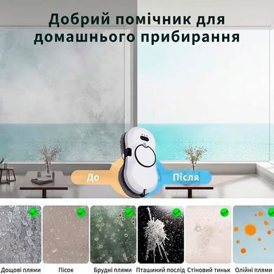 Робот для мытья окон Zqoxinnova с функцией распыления воды и системой ИБП
