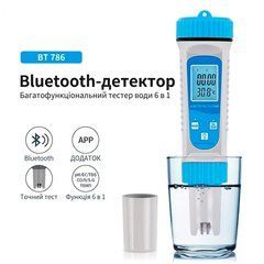 Професійний аналізатор якості води Bluetooth 6в1 з температурою