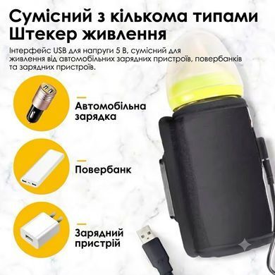 Портативный подогреватель USB для детских бутылочек с терморегуляцией