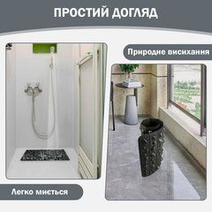 Масажний килимок для ніг з акупресурними точками 50х30 см Чорний