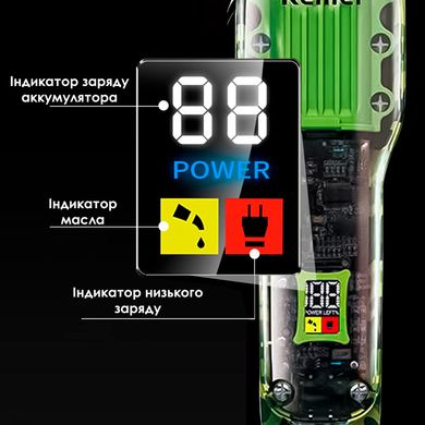 Професійна Машинка для стрижки волосся та бороди Kemei KM-1926 акумуляторна 2500 мАч