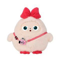 Интерактивная Плюшевая Игрушка KIKI с AI, голосом и LED глазами Компаньон с искусственным интеллектом для игры и обучения USB Розовый