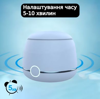 Стоматологічний ультразвуковий очисник OEM із нержавіючим резервуаром 200 мл 24 Вт USB Синій