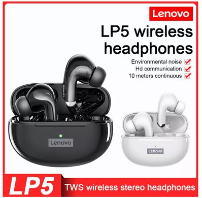 Бездротові навушники Lenovo LP5 Black ThinkPlus livePods Bluetooth 5.0