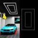Светильник потолочный светодиодный 360W для гаража, автомойки, спортзала Прямоугольник