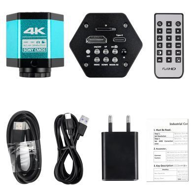 Промышленный цифровой микроскоп 4K FULL HD (150X, C-Mount) IP53