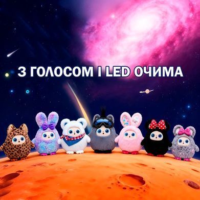 Интерактивная Плюшевая Игрушка Puff Bubble с AI, голосом и LED глазами Компаньон с искусственным интеллектом для игры и обучения USB Разноцветный