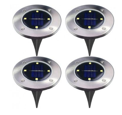 Набір (4 шт.) вуличний світильник Arivans Solar Disk Lights 5050 на сонячній батареї