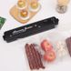 Вакуумний пакувальник для продуктів харчування вакууматор Vacuum Sealer + 10 пакетів для вакууматора Чорний