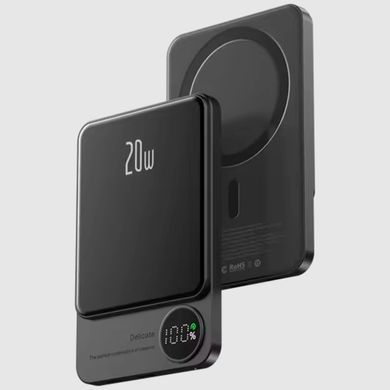Магнитній павербанк Power bank 10000mAh Magsafe 20W для iPhone для айфона Сірий
