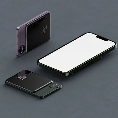 Магнитный павербанк Power Bank 10000mAh Magsafe 20W для iPhone для айфона Серый